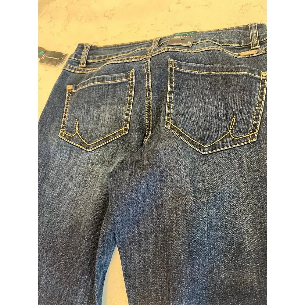 INC Denim Dark Skinny Leg Curvy Fit Jeans Size 8 30 inseam NWT